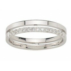 Alliance brillant or gris